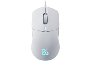 NEWSKILL Chiron ratón Gaming RGB alámbrico ambidiestro 8000DPI 8 Botones 70g Sensor PAW3333 Blanco