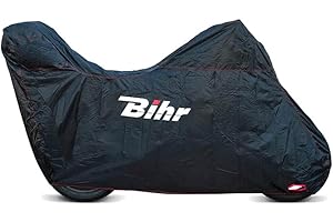 Housse de Protection extérieure BIHR Compatible Bulle Haute et Top Case Noir Taille XL