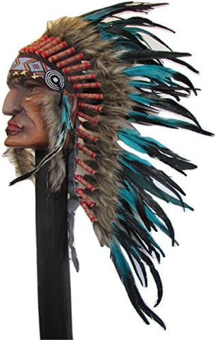 Native American Indian Headdress Chief Fancy Dress Medium