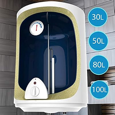 Jago Chauffe-Eau Électrique | Réservoir avec Capacité de 100 Litres, Puissance 1500W, Thermostat à 75 ° C | Ballon d'Eau Chaude, Chaudière Électrique