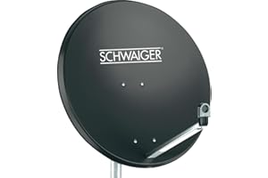 SCHWAIGER GMBH Schwaiger SPI996.1 Stahl SAT-Spiegel, (Durchmesser 85 cm)