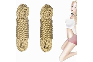 BINXLIUXO 2 Piezas de 5m para Atar Cosas en Cuerda de algodón Tejido Suave