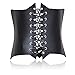 Produktbild Schwarz Bodysuit Hartes Leder Weste Korsett
