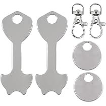 Set 2 Clés Caddie Acier Inoxydable - Alternative Aux Pièces | Déverrouillage Facile Panier Supermarché