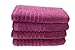 Produktbild Schiesser 101473 Relief 4-teiliges Handtuchset, 4 Handtücher 50 x 100 cm, 100% Baumwolle, bordeaux