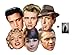 Produktbild Hollywood Party Karte Partei Gesichtsmasken (Maske) Classic Packung von 6 (Audrey Hepburn, Marilyn Monroe, Elvis, Humphrey Bogart, James Dean und Steve McQueen)