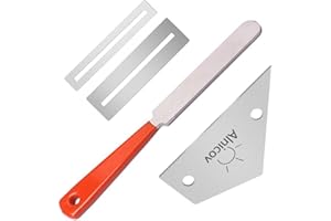 Alnicov Ensemble de 4 outils de polissage de guitare pour guitare acoustique, guitare électrique, luthier