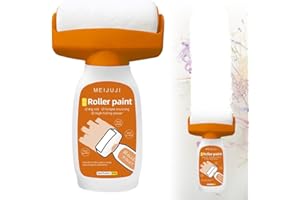 RUIOOMEEP Wandreparatur-rollbürste mit Wandreparaturpaste, Wandfarbe Ausbessern Weiß, 500g Ausbesserungsfarbe Weiss Roller, Wand Reparatur Rollbürste, Für Graffiti Kratzer Flecken Risse Und Beschädigte Wände