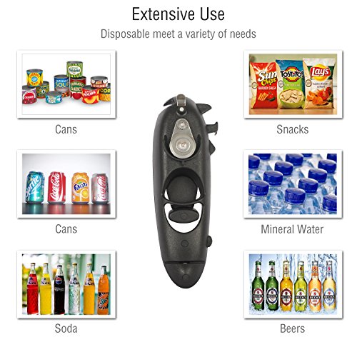 Myner 6 in 1 Multifunktions Dosenöffner aus Edelstahl, die Kappe entfernen von Soda Wasser Flasche, Abreißen Snack Tasche, Flasche cap-remover - 2
