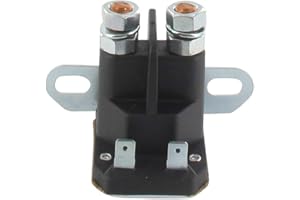 GREENSTAR - Relais De Démarreur - Pièce De Remplacement Adaptable Pour Tondeuses Autoportées Modèles Castelgarden & Stiga - Fixation Latérale & Branchement 2 Bornes + 2 Fiches