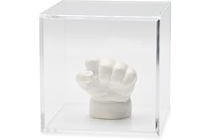 Lucky Hands® Cubo in Vetro Acrilico (17,5 x 17,5 x 17,5 cm, Nessun Pavimento in Feltro)