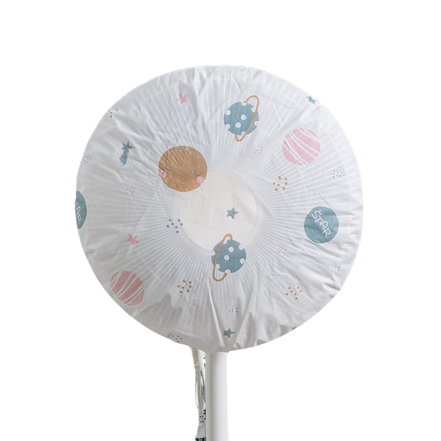 SwissHome Microfiber Safety Fan Cover - Dust & Water Proof with Drawstring, Washable Protection for Household Floor & Table Fans (45 CM, Random Design & Color)