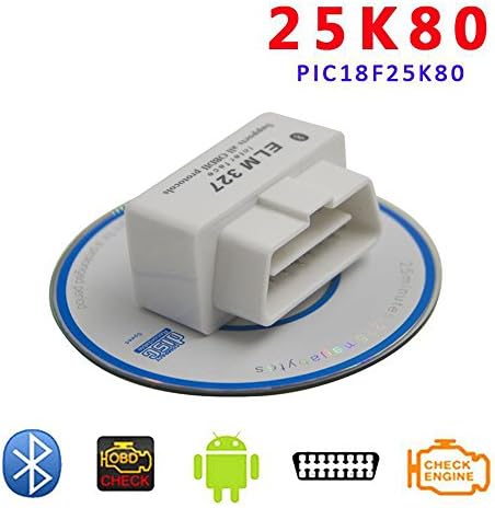 DLSEAUTO ELM327 V1.5 Clip PIC18F25K80 Bluetooth Adapter OBD2 Automotive Scanner Car Error Code Reader OBD 2 OBDII ELM327