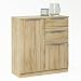 Produktbild Kommode Eiche sonoma B 80 cm Kinderzimmer Jugendzimmer Schlafzimmer Büro Aufbewahrung Anrichte Schrank Sideboard Schubladenkommode