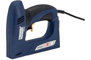 Rapid ESN530 Graffatrice Elettrica per Graffette n. 53 e Chiodini n. 8, Adatta per Lavori di Tappezzeria su Mobili, fissaggio di Tessuti e Moquette (22275601)