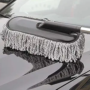 DKEXL Microfiber Car Duster with Long Extendable Handle Car Cleaner Washable Duster Car Wash Dust Wax Mop Car Washing Brush