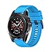 Produktbild ZEZKT-Uhrenarmband  For Garmin Fenix 5X GPS Watch - Uhrenarmband Watch Straps| Silikon Uhrenband mit Schnellverschluss für klassische Uhr und Smartwatch (Blau)
