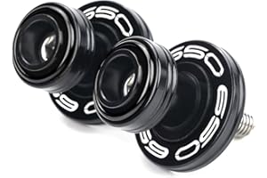 LLIDFONK Für Kawasaki Z650 Z 650 RS Ninja650 ninja650 2017-2025 VERSYS650 2015-2025 8mm Aluminium Motorrad Zubehör Schwinge Spulen Slider Stand Schrauben (Schwarz)