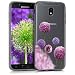 Produktbild kwmobile Hülle für Samsung Galaxy J7 (2017) DUOS - TPU Silikon Backcover Case Handy Schutzhülle - Cover klar Blume Kugel Design Pink Violett Transparent