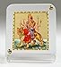 Eknoor Car Dashboard Idol- Goldplated Recta4550- Durga ji with japa mala (prayer beads) RS.450.00