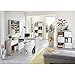 Produktbild FMD "Diego bis" Ecke Kombination Schreibtisch, Holz, Hohe gloss-white/sand Eiche