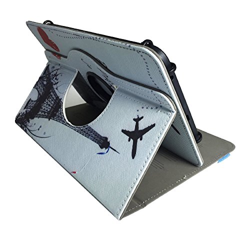 Tablet Tasche für Huawei MediaPad M3 Lite 10 Schutz Hülle Etui Case + Touch Pen – 10.1 Zoll Eifelturm Paris 360? - 3