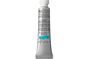 Winsor & Newton 8840267 Professional - Vernici ad acquerello, vivaci e resistenti alla luce, pigmenti per artisti nella concentrazione più forte, tubo da 5 ml, Turchese Di Cobalto Chiaro ROW