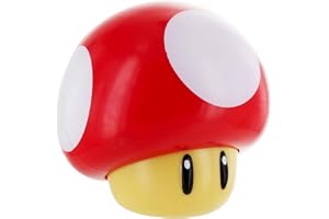 Paladone PP4017NNV2 Super Mario Svamp Lampa med Ljud, Röd, Vit, 13 x 13 x 12 cm