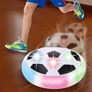 Black Sparrow Magic Hover Ball Air Football with Foam Bumpers and Colorful led Lights | Ruff and tuff Sport Toys for Kid Hover Soccer Ball / Colorful Lighting for Kids Above Age 3 Years