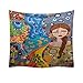 Produktbild Qmber 2019 Tapestry Boho Orientalisch Wandtuch Indisch Psychedelic Wandteppich Mandala Metallic Gold weiß Elefant Boho Wandtuch Mode Retro Frauen Porträt Art Dekorativ/E