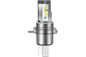 YM E-Bright 1pcs H4/HS1 LED Lampadina, DC 10-60 V Moto/Auto Faro, CSP 6500K 9003 HB2 Chip Moto Hi/Lo Beam Light Conversion, Ultra Bianco