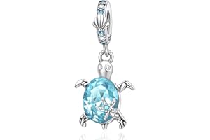 YUMINN Coquille de tortue Charm for 925 Sterling Silver Bracelets et colliers pour femmes Pendentifs, bijoux de Noël et de la Saint-Valentin Cadeaux de la fête des mères pour les filles