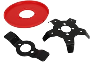 jerss Accessoires de Plaque de Disque de Désherbage Tondeuse à Gazon Tondeuse à Gazon Débroussailleuse Plateau de Désherbage pour Désherbeurs Manuels en Acier au Manganèse