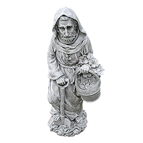 Design Toscano St. Fiacre, Schutzpatron der Gärtner, Heiligenfigur