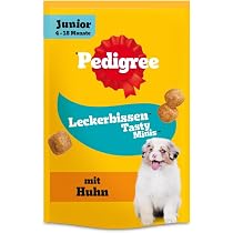 Pedigree Leckerbissen Mini-Happen Für Hunde – 6x 140 G Großpackung, Mit Rind