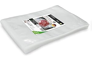‎CASO CASO Siegelrandbeutel 30 x 40 cm, 90 mμ, 100 Stück, ausschließlich für Kammervakuumierer, glatte Oberfläche, stabile Schweißnaht, BPA-Frei, Sous Vide, Made in Germany