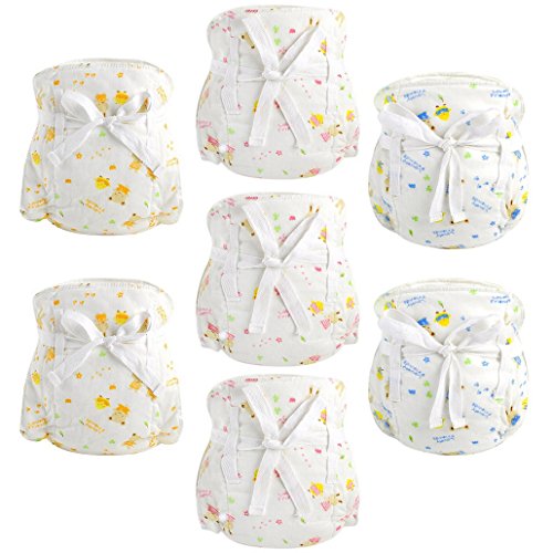 Happy Cherry Breathable Baby Kid Cotton Knickers Nappy Cover 7 Pack Random Color
