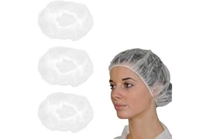 GNAUMORE Einweg Nicht Gewebt Bouffant Kappen,Einweg Haarnetz Haarhaube,Unisex Arbeitsmütze Haarnetz elastisch EinwegHaarnetz,Einweg Nicht Gewebt Bouffant,Schwamm Whiteboard Stifte