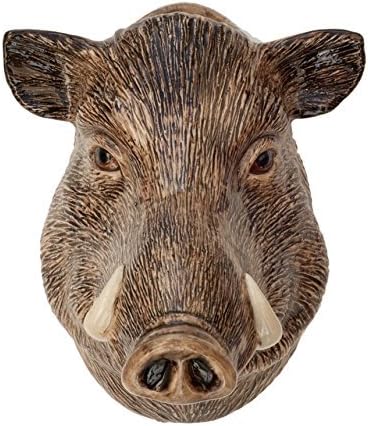 QuailCeramics Wild Boar Wall Vase