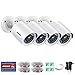 Price comparison product image ANNKE HD TVI 720P Home Security Camera System with Super Day Night Vision, Hi Resolution, Weatherproof Fixed, Bullet Camera Pack of 4
