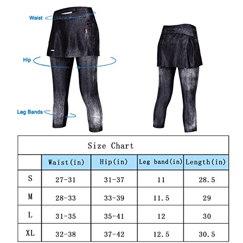 SOUKE Frauen 4D Gepolstert Radfahren Tight Bequeme Cycle Hose Radfahren Rock Skorts Lange Hosen & 3/4 Radfahren Hosen - 7
