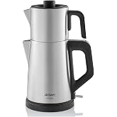 Arzum AR3129 Deminde &Ccedil;ay Makinesi 1800W, 1 L Demlik Kapasitesi, Inox