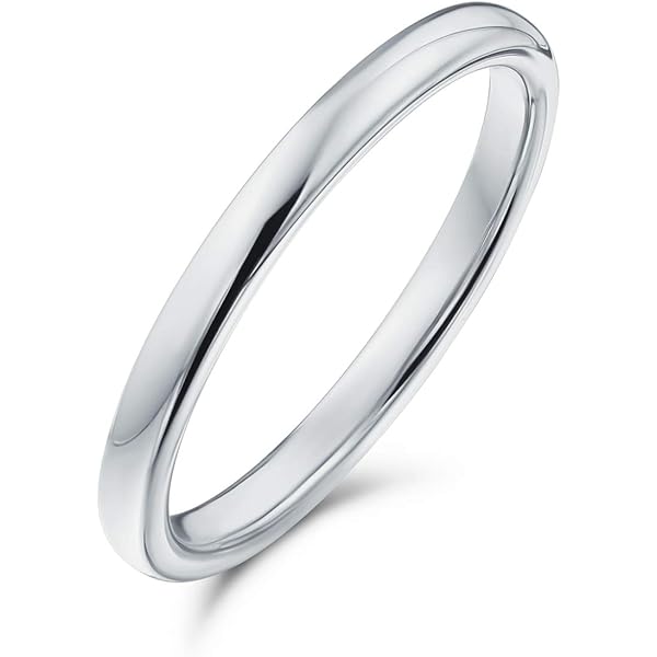 7mm Uomo & Donna Argento Sterling Liscio Piatto Fede Nuziale, Pollice - Foto 6