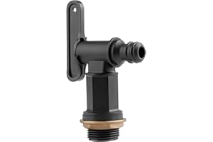 Vanyibro Water Butt Tap, BSP Thread Replacement Tap with Plastic Snap-Fit Connector for Rain Barrels and Home Brewing