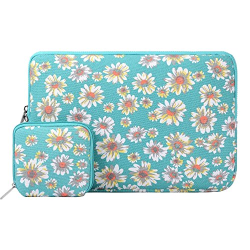 MOSISO Segeltuchstoff Hülle Sleeve Laptop Tasche für 13-13,3 Zoll MacBooks, Laptops Form: Goldene Chrysantheme.
