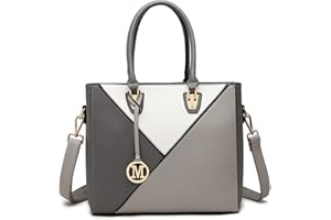 Miss Lulu Borsa Tote Donna Elegante, Borsa Tracolla Donna Grande, Borse a Mano Spalla Con Tracolla Regolabile, Impermeabile