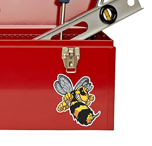 2 x Wespe Biene Hornet Vinyl Aufkleber Aufkleber Laptop Reise Gepäck Auto Ipad Schild Fun # 4637 – 15cm/150mm Wide - 4