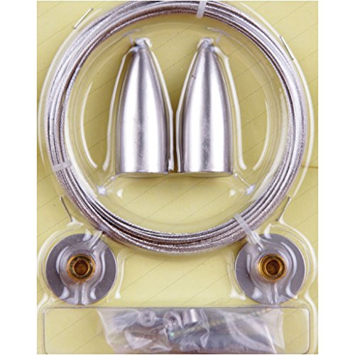 Seilspanngarnitur Niro- Drahtseil Wand zu Wand, ca. 5m, Befestigungssystem Gardinen Auswahl: Castello silber – matt - 6