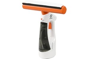 SUPERLEX Cordless Window Vac - 100 Mins Runtime, 280mm Wide Nozzle, 130ml Tank, Streak-Free Cleaner for Windows, Tiles & Mirrors (Includes Spray Bottle & Cloths)