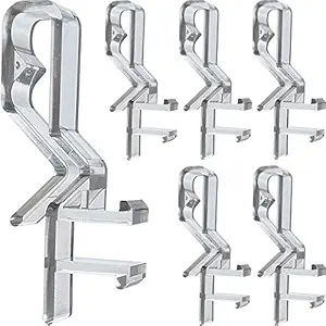 cuteLEC Hidden Channel Valance Clips1-7/8inch 10Pack Clear Color for Faux and Real Wood Window Blinds(1-7/8inch, Clear)